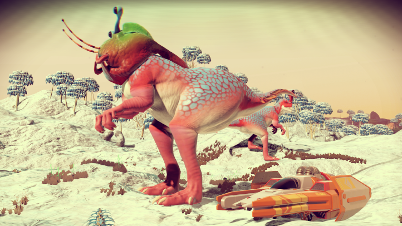 The Hub is home to the massive Caesarus, the largest recorded creature in the game.